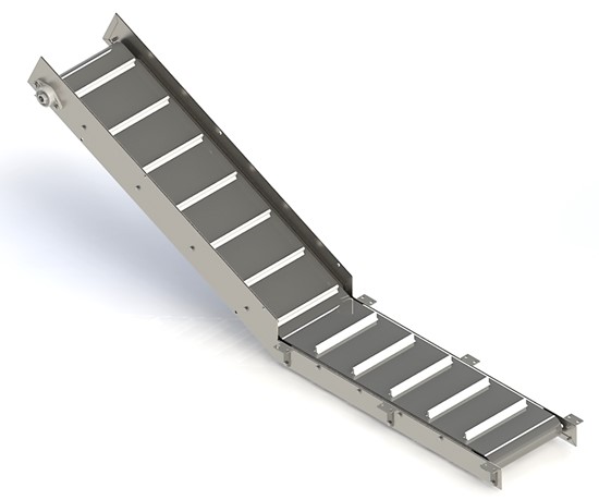 Figura  6. Sistema de transporte de material de salida