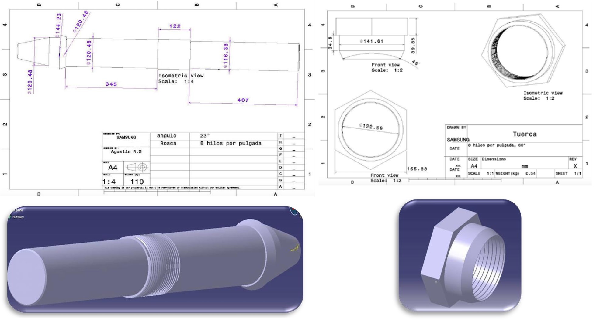 Figura 3 Diseño en CAD del prototipo 2.