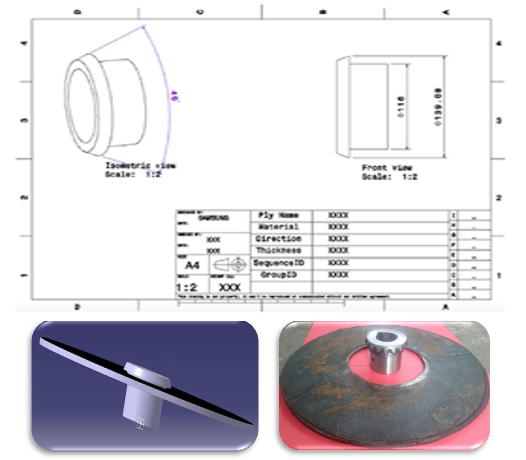 Figura 6. Diseño y manufactura de la mejora en H-S, primera parte.