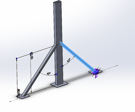 Figura 3. Base estructural, diseño en CAD.